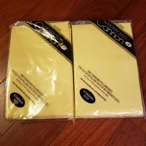 Vintage Monticello Cannon No Iron 4 Yellow Pillow Standard Size Cases New